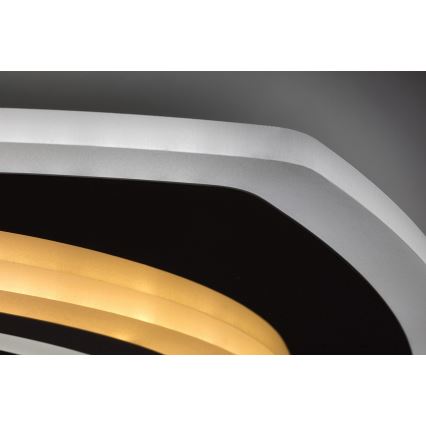Rabalux - LED Stmívatelné stropní svítidlo LED/60W/230V 3000/4000/6000K matný chrom + dálkové ovládání