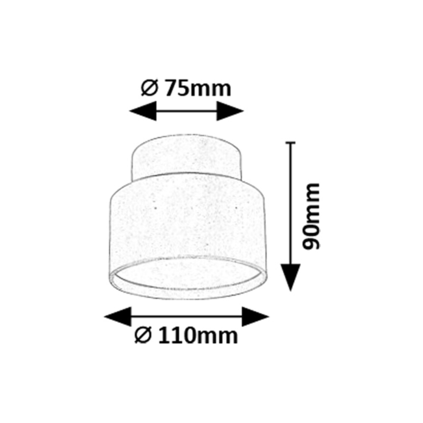 Rabalux - LED Stropní svítidlo LED/16W/230V 3000K černá