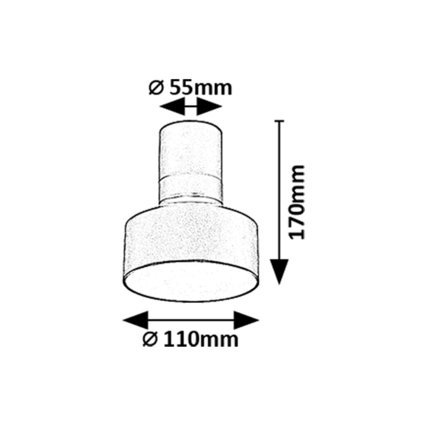 Rabalux - LED Stropní svítidlo LED/10W/230V 3000K černá