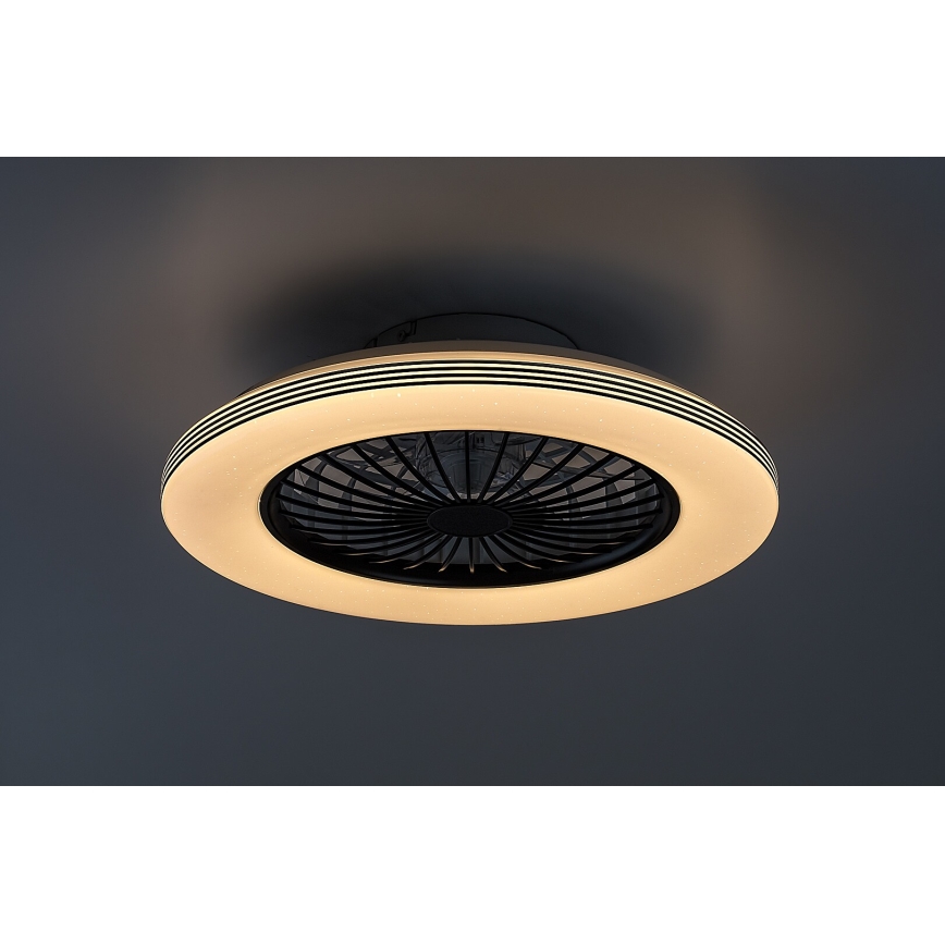 Rabalux - LED Stmívatelné stropní svítidlo s ventilátorem LED/48W/230V 3000-6500K + dálkové ovládání