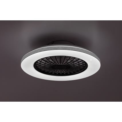 Rabalux - LED Stmívatelné stropní svítidlo s ventilátorem LED/48W/230V 3000-6500K + dálkové ovládání