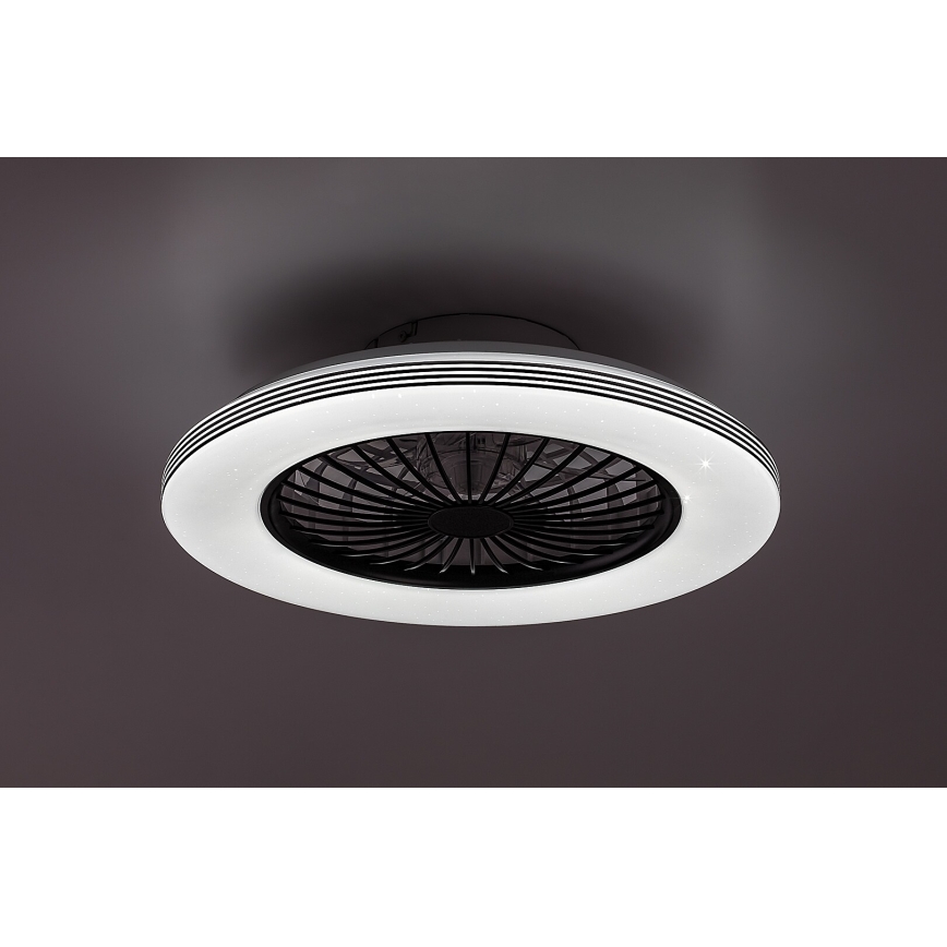 Rabalux - LED Stmívatelné stropní svítidlo s ventilátorem LED/48W/230V 3000-6500K + dálkové ovládání