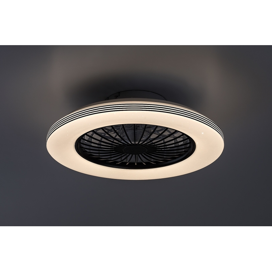 Rabalux - LED Stmívatelné stropní svítidlo s ventilátorem LED/48W/230V 3000-6500K + dálkové ovládání