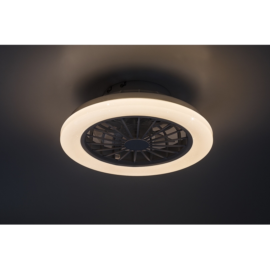 Rabalux 71348-LED Stm stropní svítidlo s ventilátorem LED/24W/230V 3000-6500K+DO
