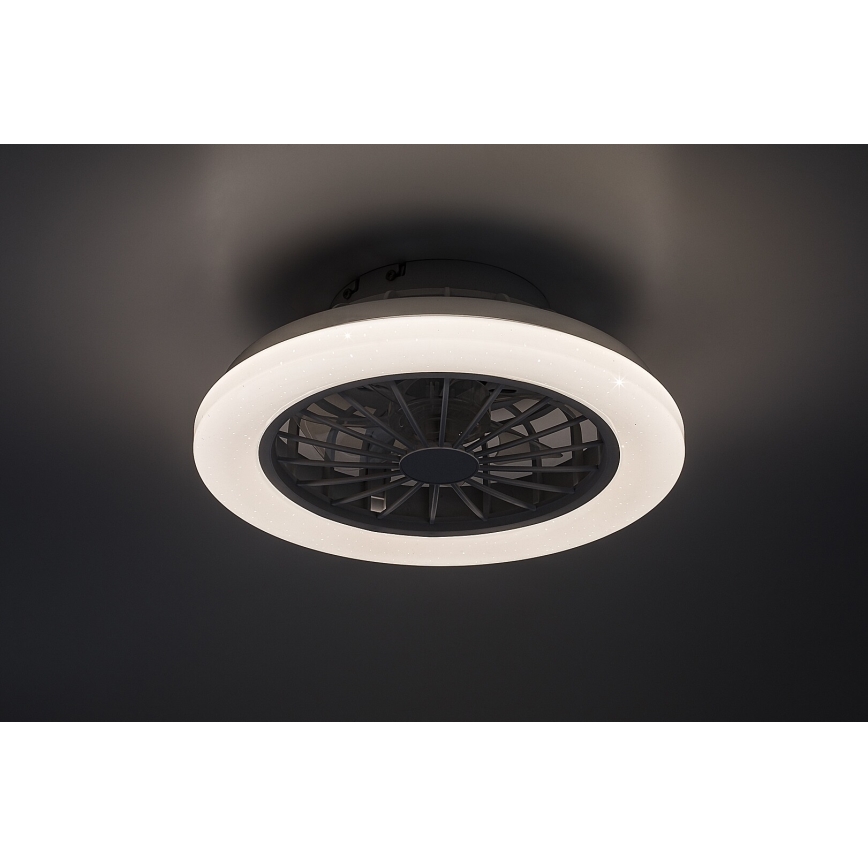 Rabalux 71348-LED Stm stropní svítidlo s ventilátorem LED/24W/230V 3000-6500K+DO