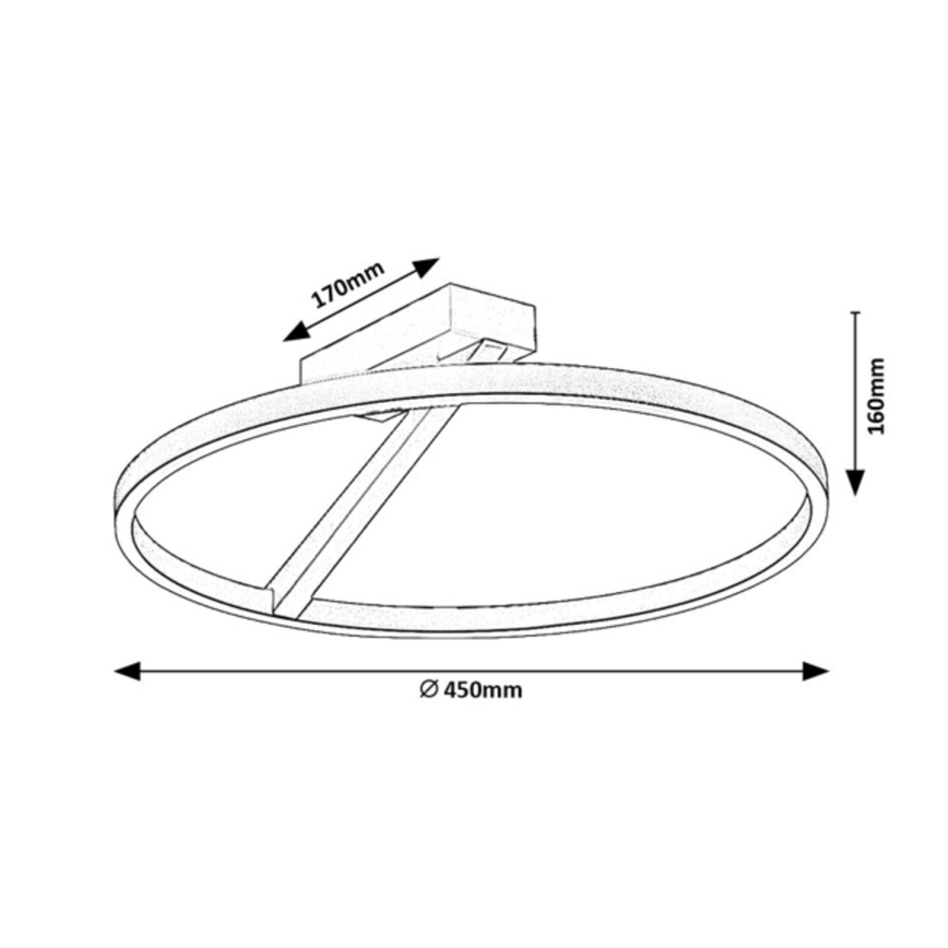 Rabalux - LED Stropní svítidlo LED/24W/230V 3000K pr. 45 cm