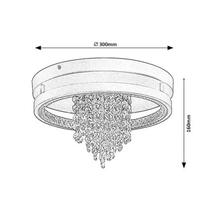 Rabalux - LED Stropní svítidlo LED/20W/230V 3000/3500/4000K pr. 30 cm