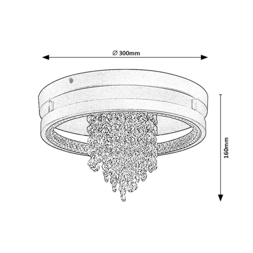 Rabalux - LED Stropní svítidlo LED/20W/230V 3000/3500/4000K pr. 30 cm