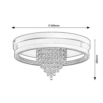 Rabalux - LED Stropní svítidlo LED/30W/230V 3000/3500/4000K pr. 40 cm