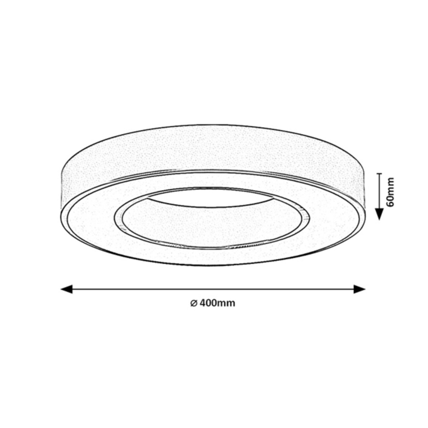 Rabalux - LED Stropní svítidlo LED/24W/230V 3000/4000/6500K pr. 40 cm zlatá