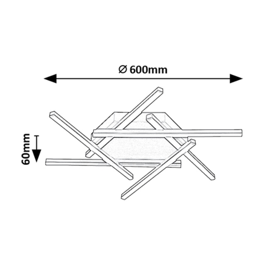 Rabalux - LED Přisazený lustr LED/40W/230V 3000K