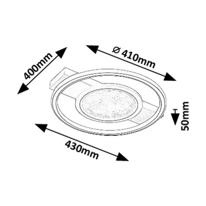 Rabalux - LED Stropní svítidlo LED/50W/230V 3000K