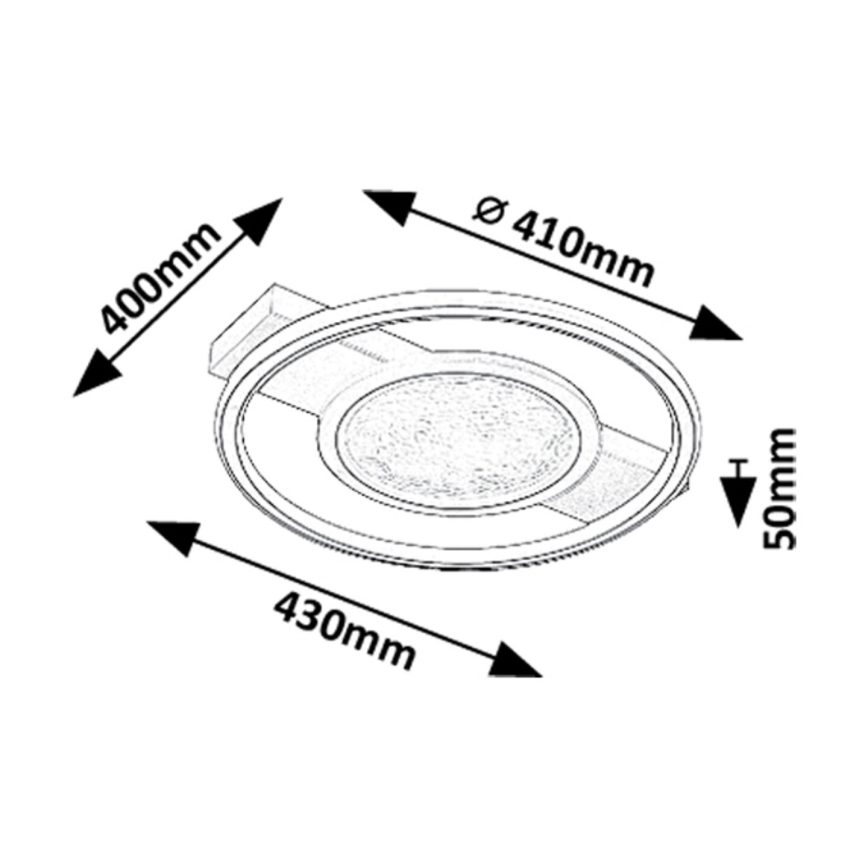Rabalux - LED Stropní svítidlo LED/50W/230V 3000K