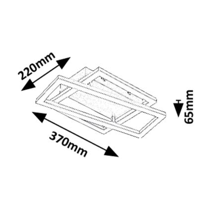 Rabalux - LED Stropní svítidlo LED/24W/230V 3000K