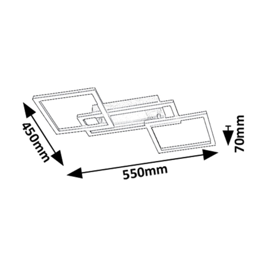 Rabalux - LED Stmívatelné stropní svítidlo LED/40W/230V 3000-6500K + dálkové ovládání