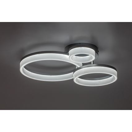 Rabalux - LED Stropní svítidlo LED/24W/230V 3000/4000/6500K 38x51 cm matný chrom