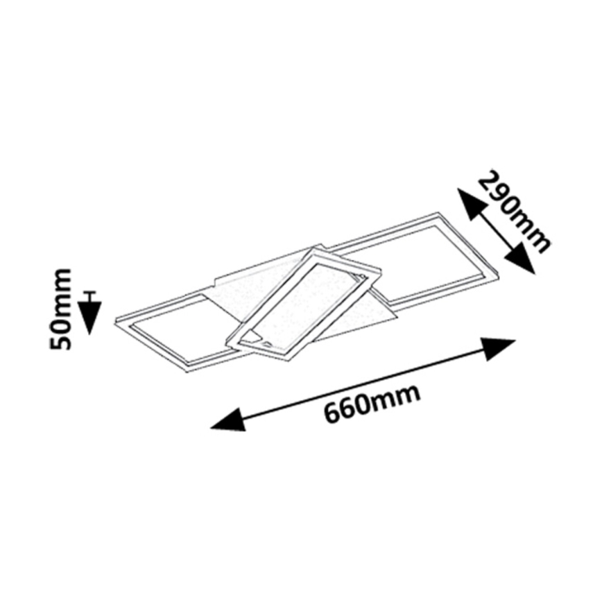 Rabalux - LED Stmívatelné stropní svítidlo LED/40W/230V 3000-6500K + dálkové ovládání