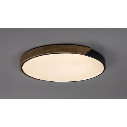 Rabalux - LED Stropní svítidlo LED/42W/230V 3000/4000/6500K černá/dub pr. 61 cm