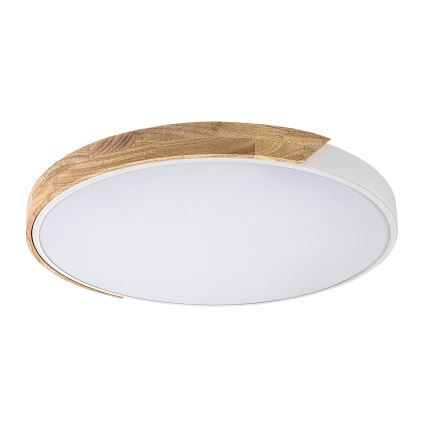 Rabalux - LED Stropní svítidlo LED/40W/230V 3000/4000/6500K bílá/dub pr. 61 cm