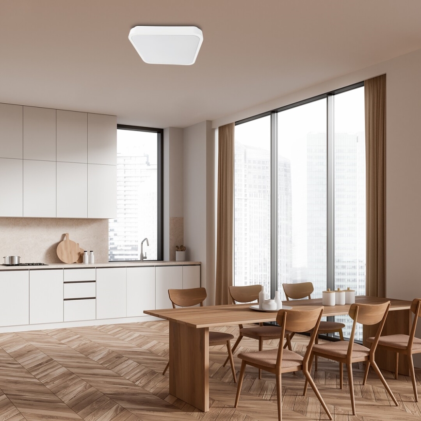 Rabalux - LED Koupelnové stropní svítidlo LED/36W/230V 3000/4000/6000K IP44 42x42 cm bílá