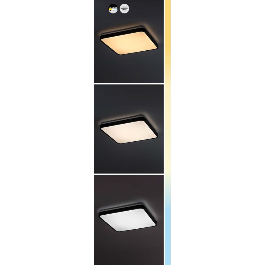 Rabalux - LED Koupelnové stropní svítidlo LED/36W/230V 3000/4000/6000K IP44 42x42 cm bílá