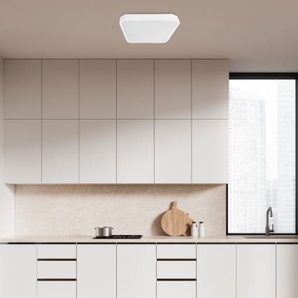 Rabalux - LED Stmívatelné koupelnové stropní svítidlo LED/36W/230V 3000-6000K IP44 42x42 cm bílá + dálkové ovládání