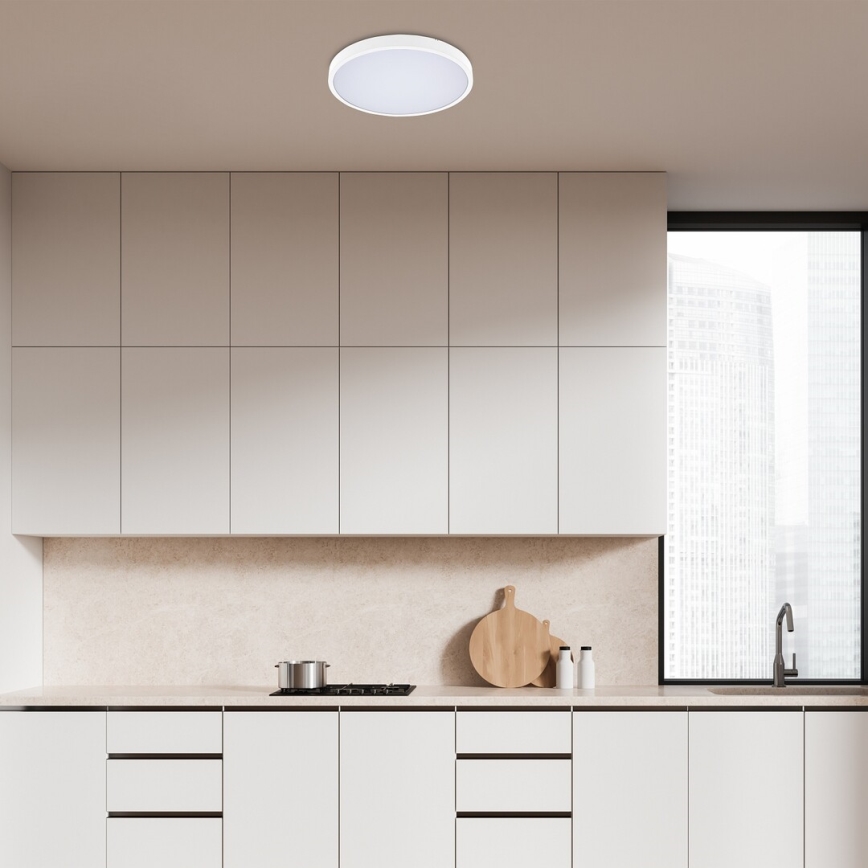 Rabalux - LED Koupelnové stropní svítidlo LED/24W/230V 3000/4000/6000K IP44 pr. 35,5 cm bílá