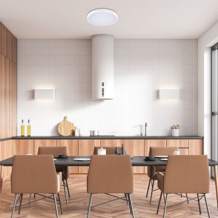 Rabalux - LED Stmívatelné koupelnové stropní svítidlo LED/24W/230V 3000-6000K IP44 pr. 35,5 cm bílá + dálkové ovládání