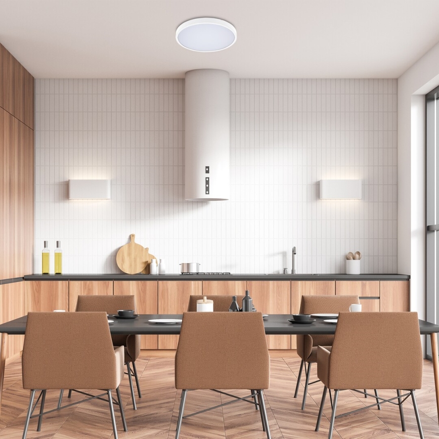 Rabalux - LED Stmívatelné koupelnové stropní svítidlo LED/24W/230V 3000-6000K IP44 pr. 35,5 cm bílá + dálkové ovládání
