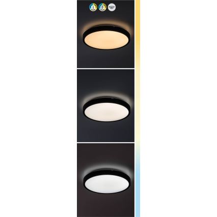 Rabalux - LED Stmívatelné koupelnové stropní svítidlo LED/24W/230V 3000-6000K IP44 pr. 35,5 cm bílá + dálkové ovládání