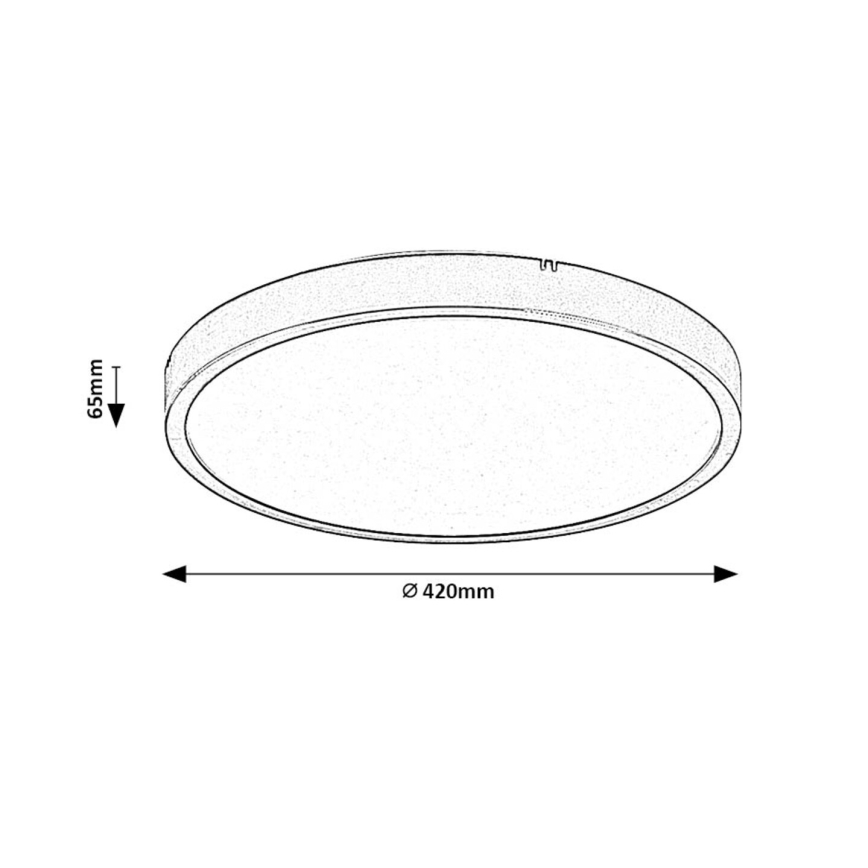 Rabalux - LED RGB Stmívatelné koupelnové stropní svítidlo LED/36W/230V 3000-6000K Wi-Fi Tuya IP44 pr. 42 cm bílá + dálkové ovládání