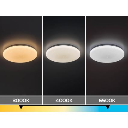Rabalux - LED Stmívatelné stropní svítidlo LED/12W/230V 3000-6500K pr. 26 cm + dálkové ovládání