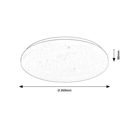 Rabalux - LED Stmívatelné stropní svítidlo LED/12W/230V 3000-6500K pr. 26 cm + dálkové ovládání