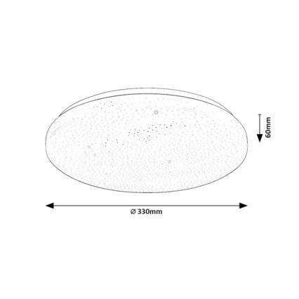 Rabalux - LED Stmívatelné stropní svítidlo LED/22W/230V 3000-6500K pr. 33 cm + dálkové ovládání