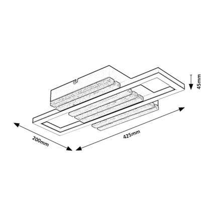 Rabalux - LED Stropní svítidlo LED/12W/230V 3000/4500/6000K