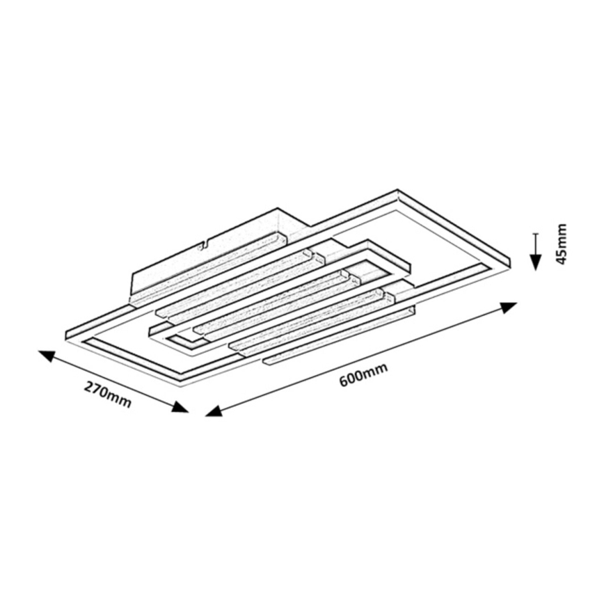 Rabalux - LED Stropní svítidlo LED/28W/230V 3000/4500/6000K