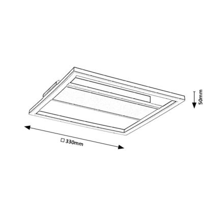 Rabalux - LED Stropní svítidlo LED/24W/230V 33x33 cm