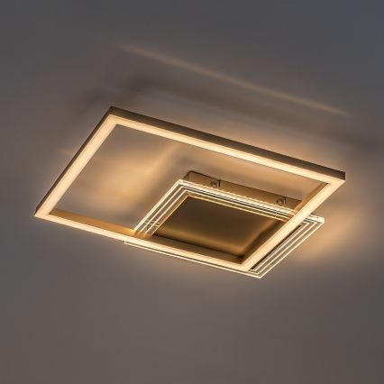 Rabalux - LED Stropní svítidlo LED/24W/230V 3000K 37,5x37,5 cm zlatá