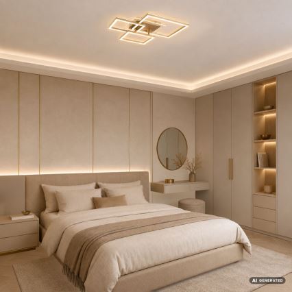 Rabalux - LED Stropní svítidlo LED/40W/230V 3000K 50x50 cm zlatá