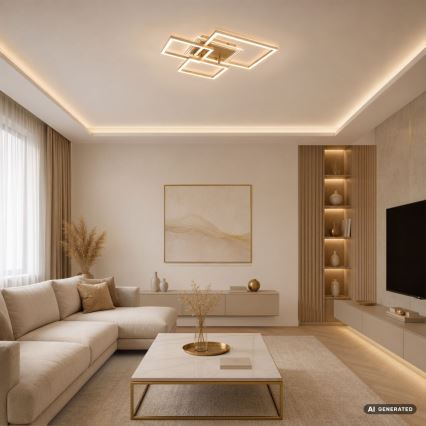 Rabalux - LED Stropní svítidlo LED/40W/230V 3000K 50x50 cm zlatá