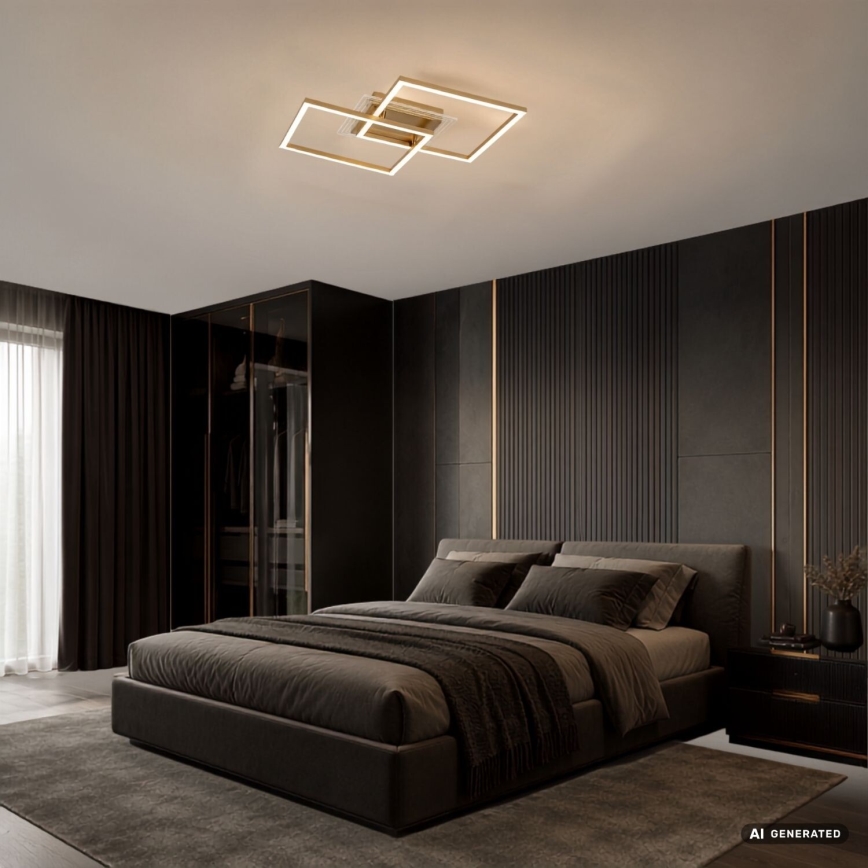 Rabalux - LED Stropní svítidlo LED/28W/230V 3000K 47x70 cm zlatá