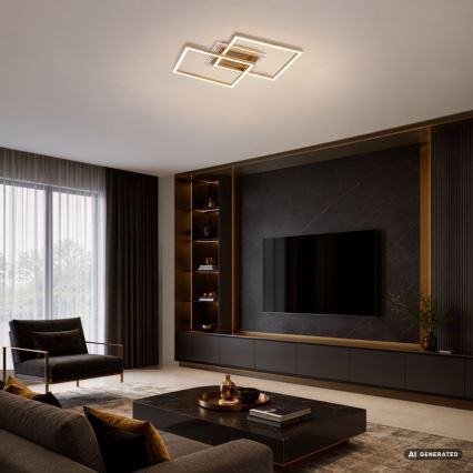Rabalux - LED Stropní svítidlo LED/28W/230V 3000K 47x70 cm zlatá