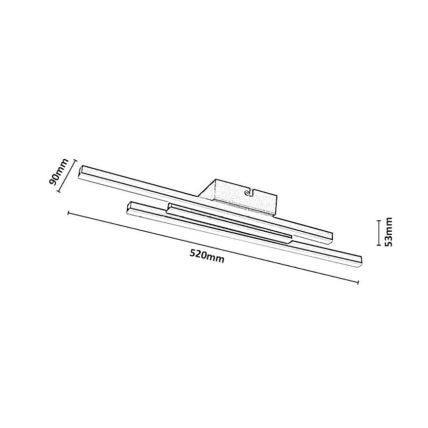 Rabalux - LED Stropní svítidlo LED/18W/230V 4000K černá