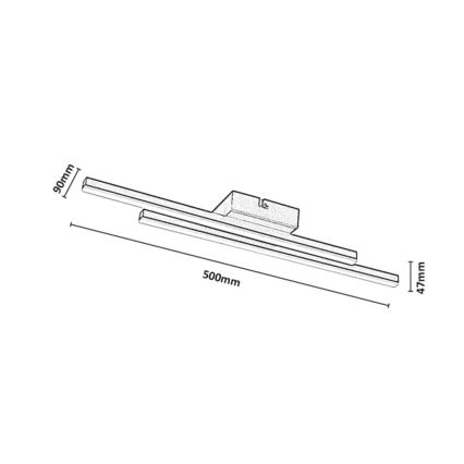 Rabalux - LED Stropní svítidlo LED/12W/230V 3000K zlatá