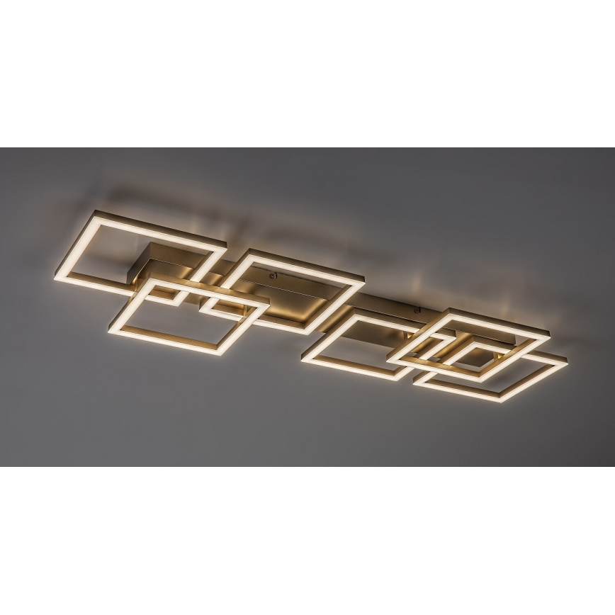 Rabalux - LED Stmívatelné stropní svítidlo LED/40W/230V 3000-6500K 33x100 cm zlatá + dálkové ovládání