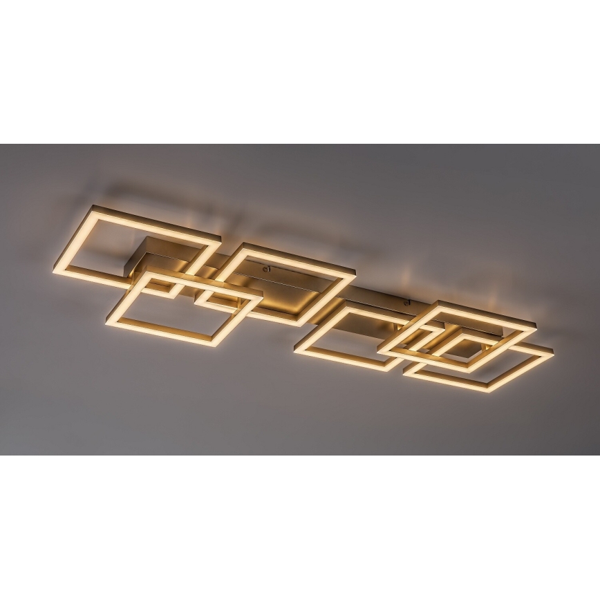 Rabalux - LED Stmívatelné stropní svítidlo LED/40W/230V 3000-6500K 33x100 cm zlatá + dálkové ovládání