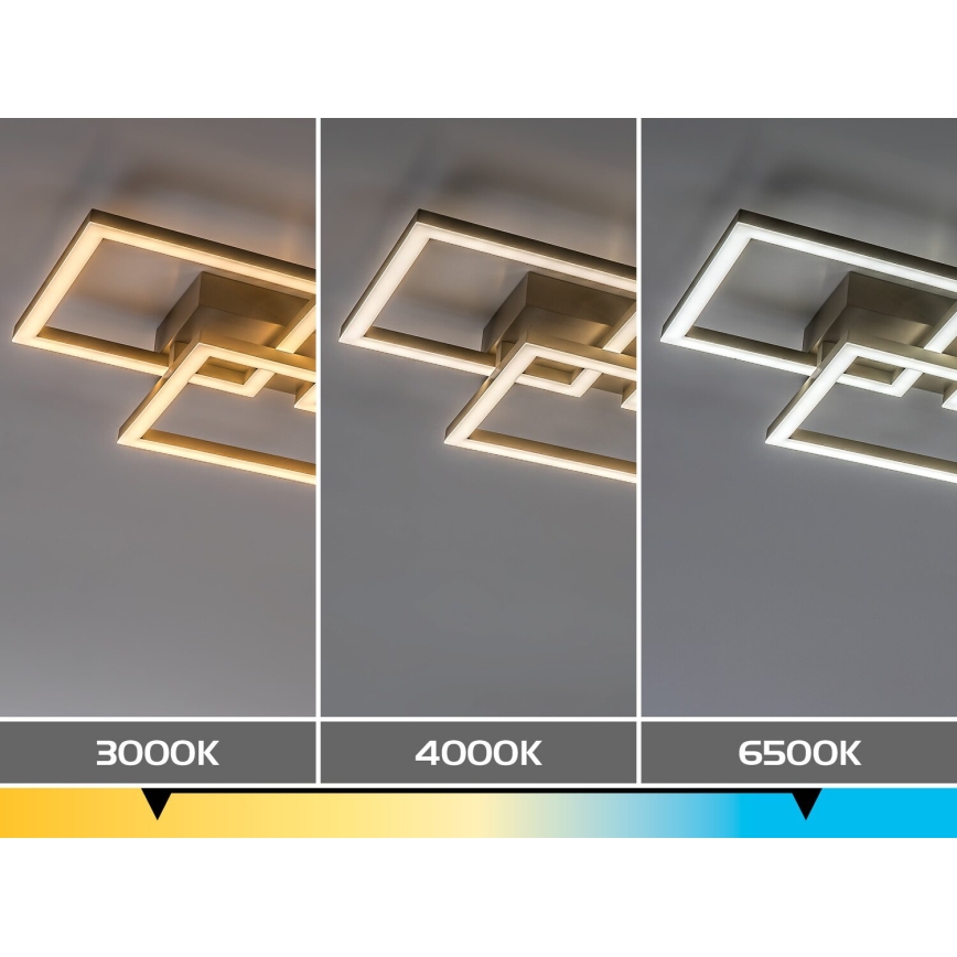 Rabalux - LED Stmívatelné stropní svítidlo LED/40W/230V 3000-6500K 33x100 cm béžová + dálkové ovládání