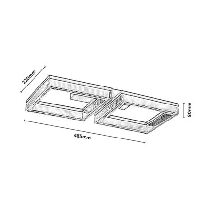 Rabalux - LED Stmívatelné stropní svítidlo LED/24W/230V 3000-6500K + dálkové ovládání