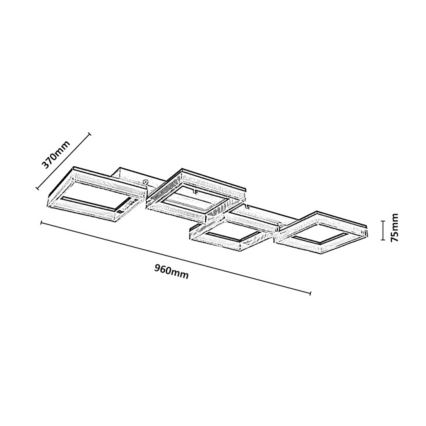 Rabalux - LED Stmívatelné stropní svítidlo LED/40W/230V 3000-6500K + dálkové ovládání