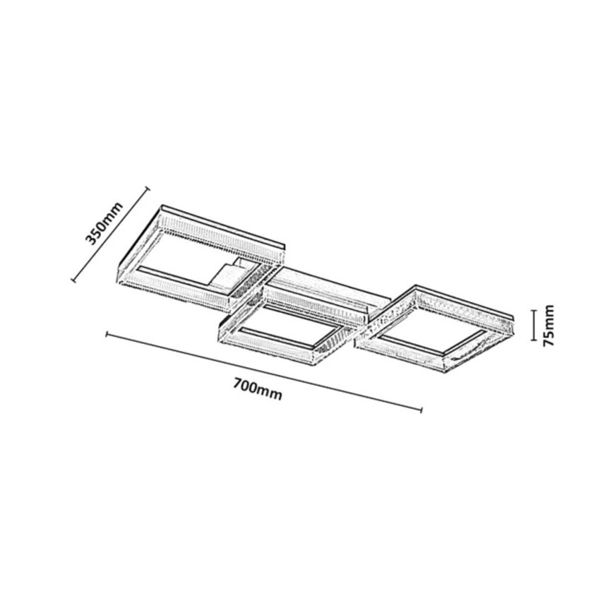 Rabalux - LED Stmívatelné stropní svítidlo LED/30W/230V 3000-6500K + dálkové ovládání